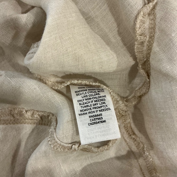 Caslon Linen Skirt, , Tan, Size Medium - Picture 6 of 6